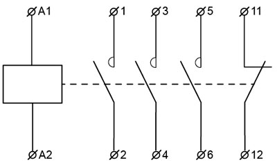 Рис.1. Схема электрическая пускателя магнитного ПМ 1-18-01
