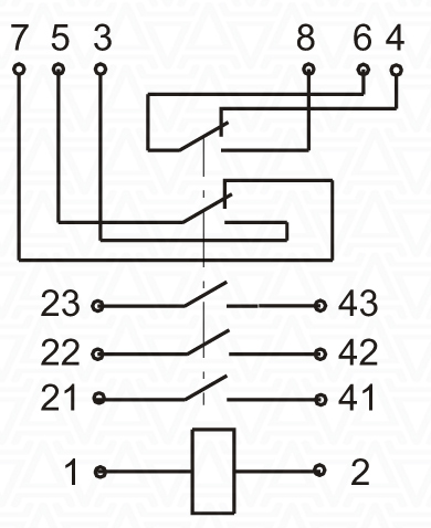 Схема коммутации контакторов КНЕ-230